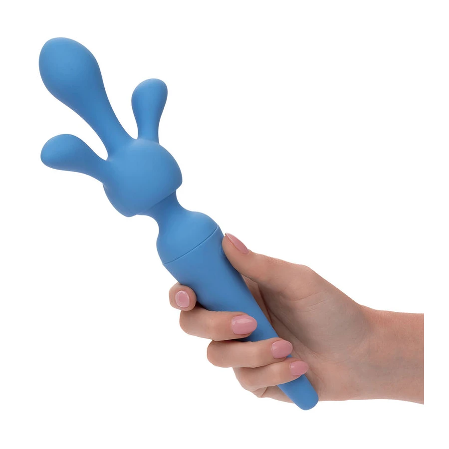 CALEXOTICS  COUTURE KIT VIBRATOR WAND 10 VIBRATIONS BLUE